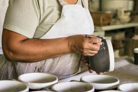 Handcrafted Sgraffito Platters