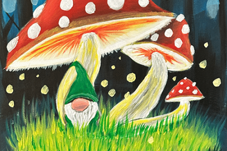 A Content and Glowing Forest Gnome