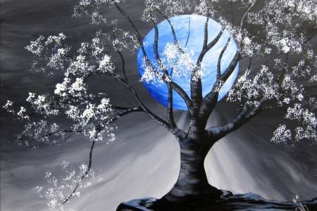 Full Moon in Blue