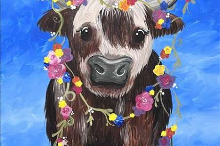 A Festive Friendly Cow