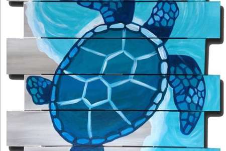 Mosaic Seaside Blue Turtle