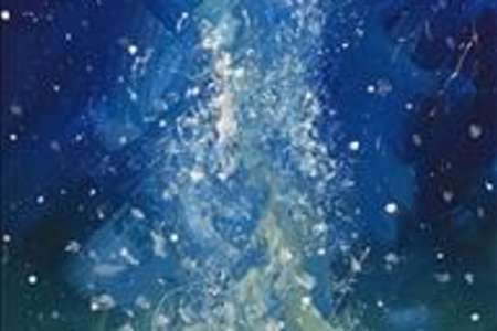 Celestial Skies Over the Mountains