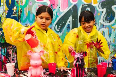 Baby Bear Pour Painting