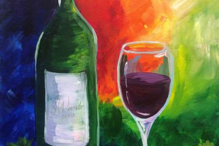 A Vibrant Glass of Wine