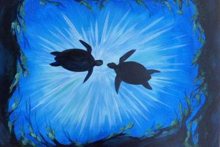 Sea Turtle Silhouette