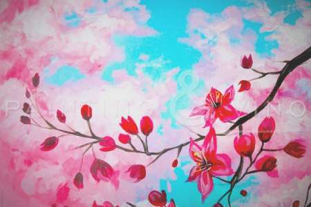 Pink Clouds and Red Blossoms