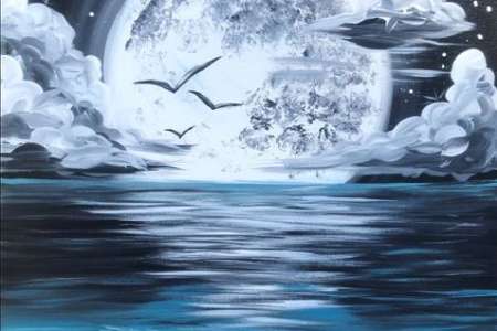 Taking Flight Over a Mystical Shoreline