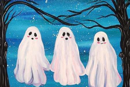 Sweet and Spooky Floating Ghosts