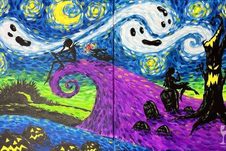 Starry Night Glowing Ghosts