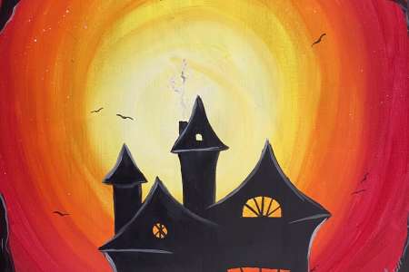 An Ominous and Spooky Pathway at Night