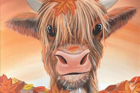 Autumn Highland Calf