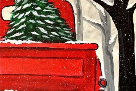 Trucking the Christmas Tree Home