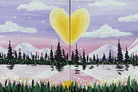 Romantic Mountain Landscape