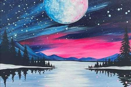Frozen Cosmic Lake
