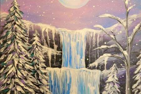 Glittering Moonlit Ice