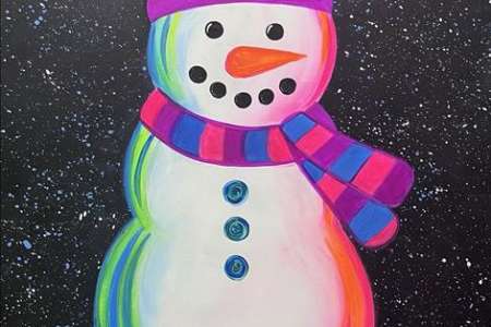 Neon Snowman