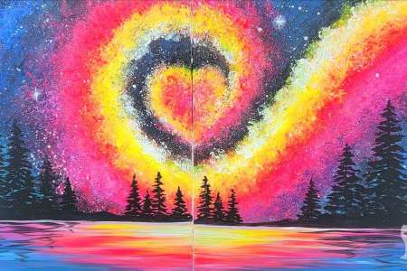 Swirling Colorful Love-filled Horizon