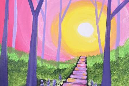 Pink Sunset at the Park