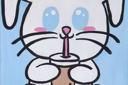 Adorable Boba Bunny