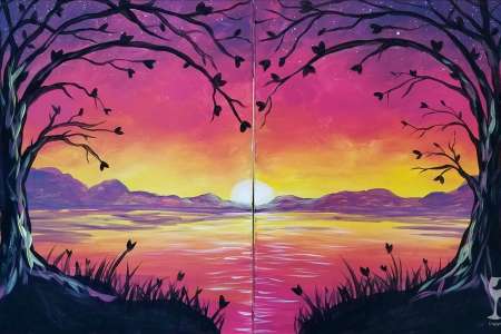 Romantic Sunset at the Beach