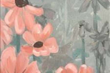 The Delicate Blooms in the Silver Mist