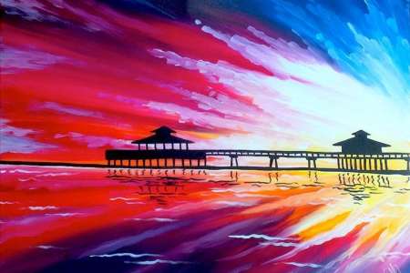 Magical Sunset at the Pier