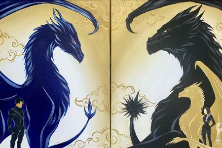 Powerful Dragons in Flight