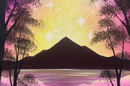 Sparkling Sunset Ocean Horizon