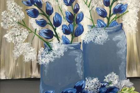 Rustic Bluebonnets in Country Light