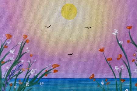 Coastal Vibrant Floral Blooms