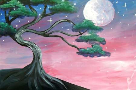 Majestic Moonlit Tree