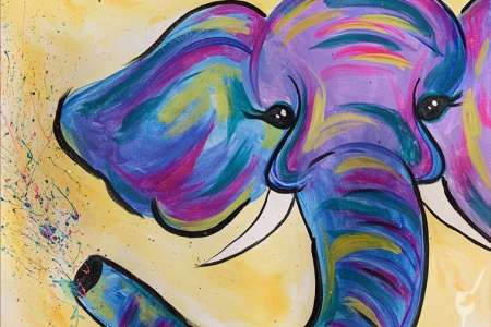 Beautiful Colorful Vibrant Elephant