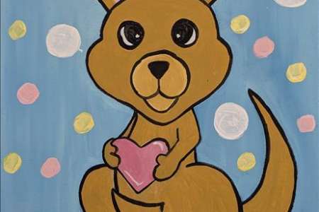 Heartfelt Kangaroo Hug - Family Fun