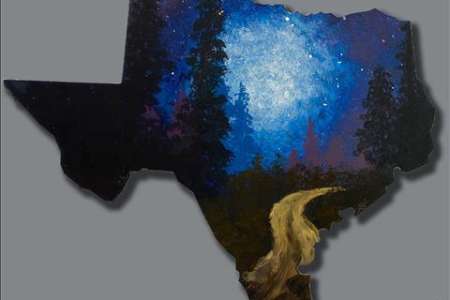 Texas Night Star Scene
