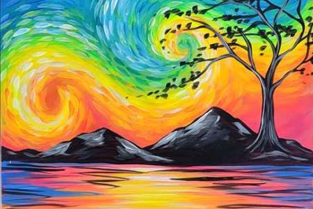 Colorful Starry Night