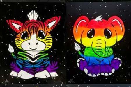 Rainbow Fluffy Animal Friends