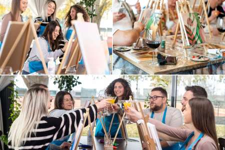 Private Paint and Sip Party in Los Angeles
