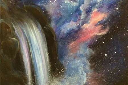 Waterfall Under the Stars