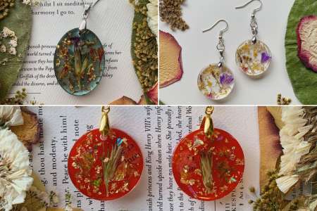 DIY Floral Resin Jewelry Creations