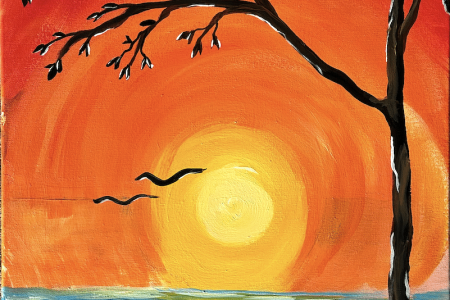 Red Beach Sunset