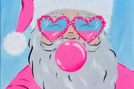 Santa's Chic and Blowing Bubbles
