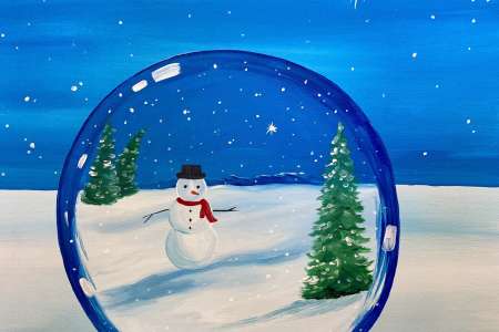 A Little Snowman Inside the Snowglobe