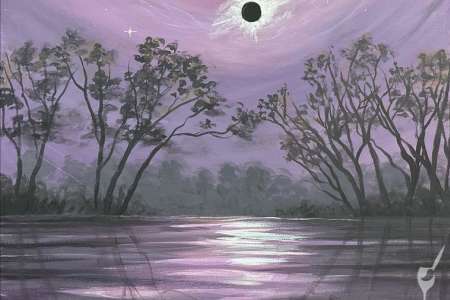 Mystical Purple Eclipse