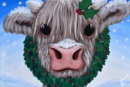 Cozy Highland Calf Winter