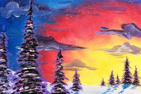 Bright Winter Sunset