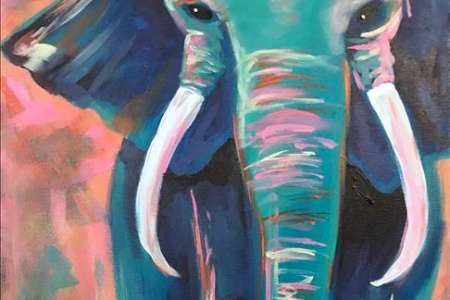 Majestic Blue Elephant