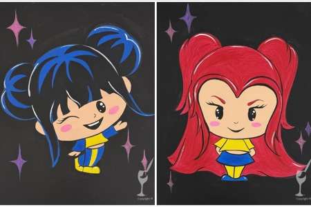 Chibi Character Paint Party