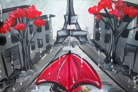 Paris Rainy Night Reflections