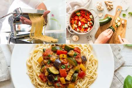 Make Angel Hair Pasta With Ratatouille