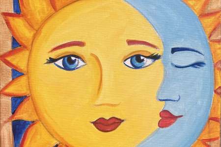 Sun and Moon Tarot Art